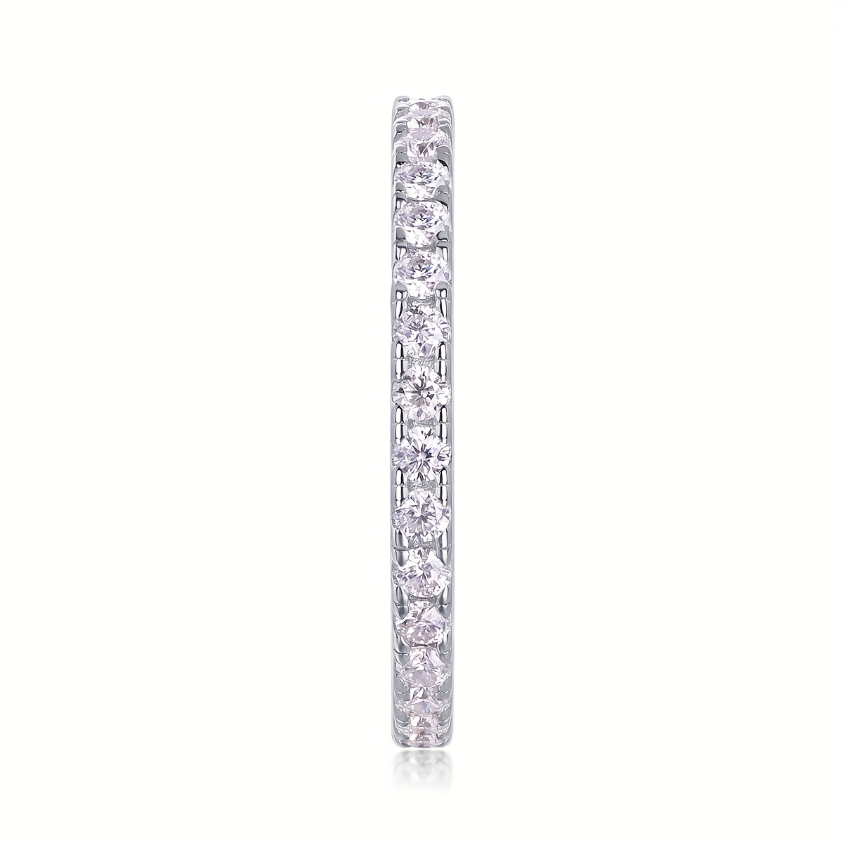 Moissanite Ring 925 Sterling Silver Wedding Bands for Men and Women